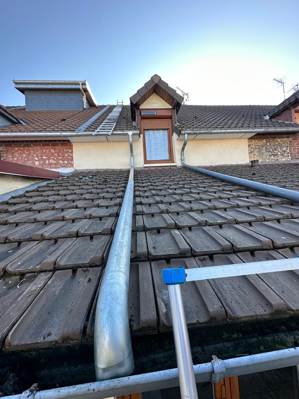 Gouttière en zinc et en PVC à Mouroux en Seine-Maritime (76)